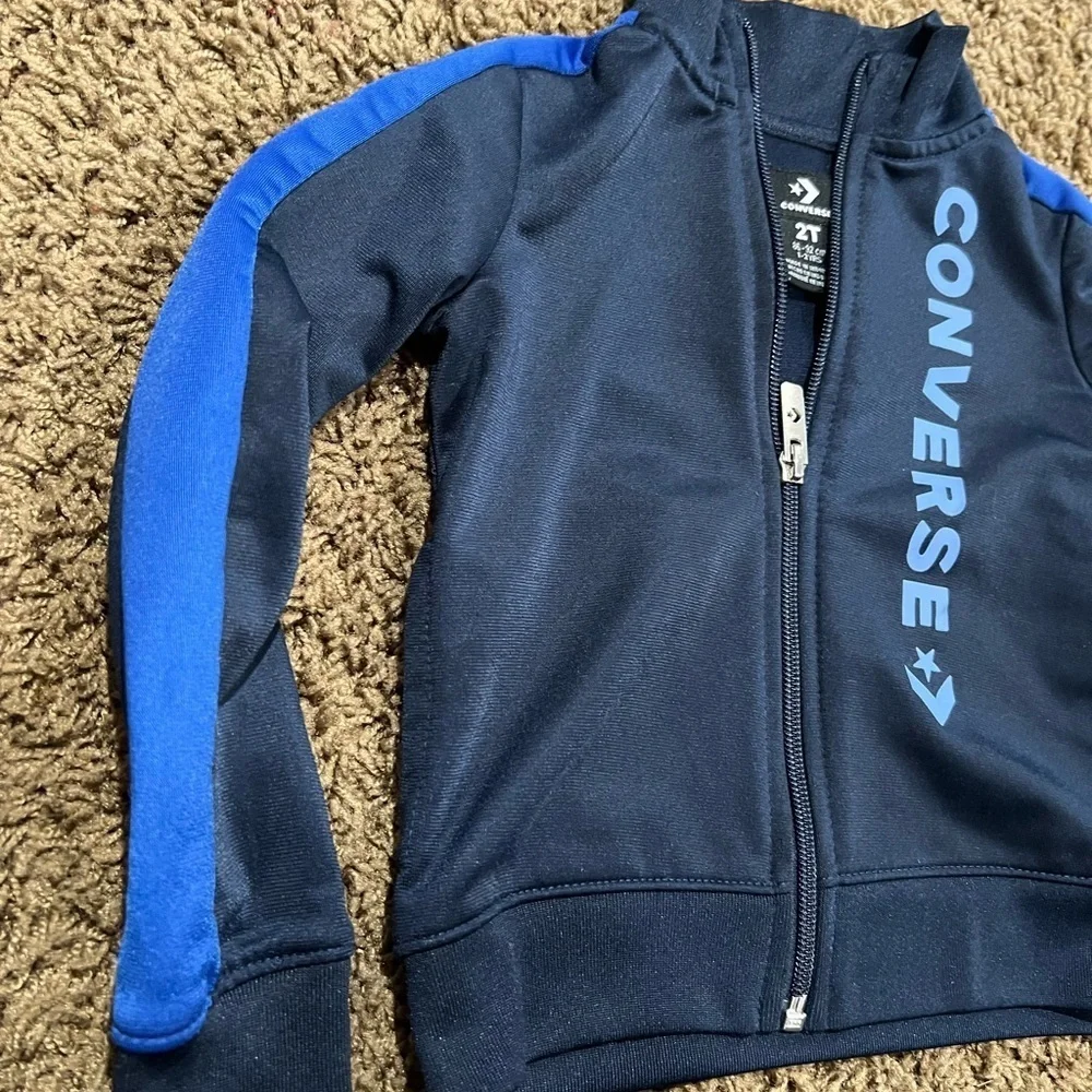 Converse Kids' Navy Blue Track Jacket